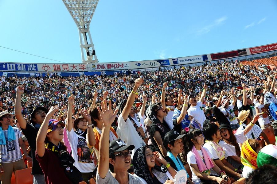 横浜スタジアムの様子（写真：Yuji Honda）。 (C)AIR JAM 2011