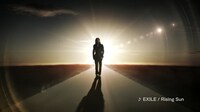 テレビCM“EXILE Rising Sun Project”「WISH Rising Sun篇」の1シーン。