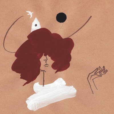 画家の足田メロウがイラストを描いた「ロータリー・ソングズ」のジャケット。