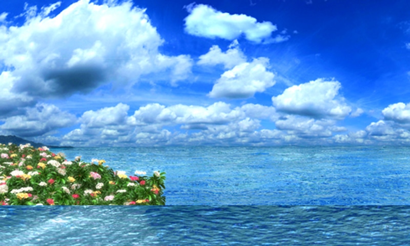 Aqua Timezのアプリ「Aqua Planet」サンプル画像。