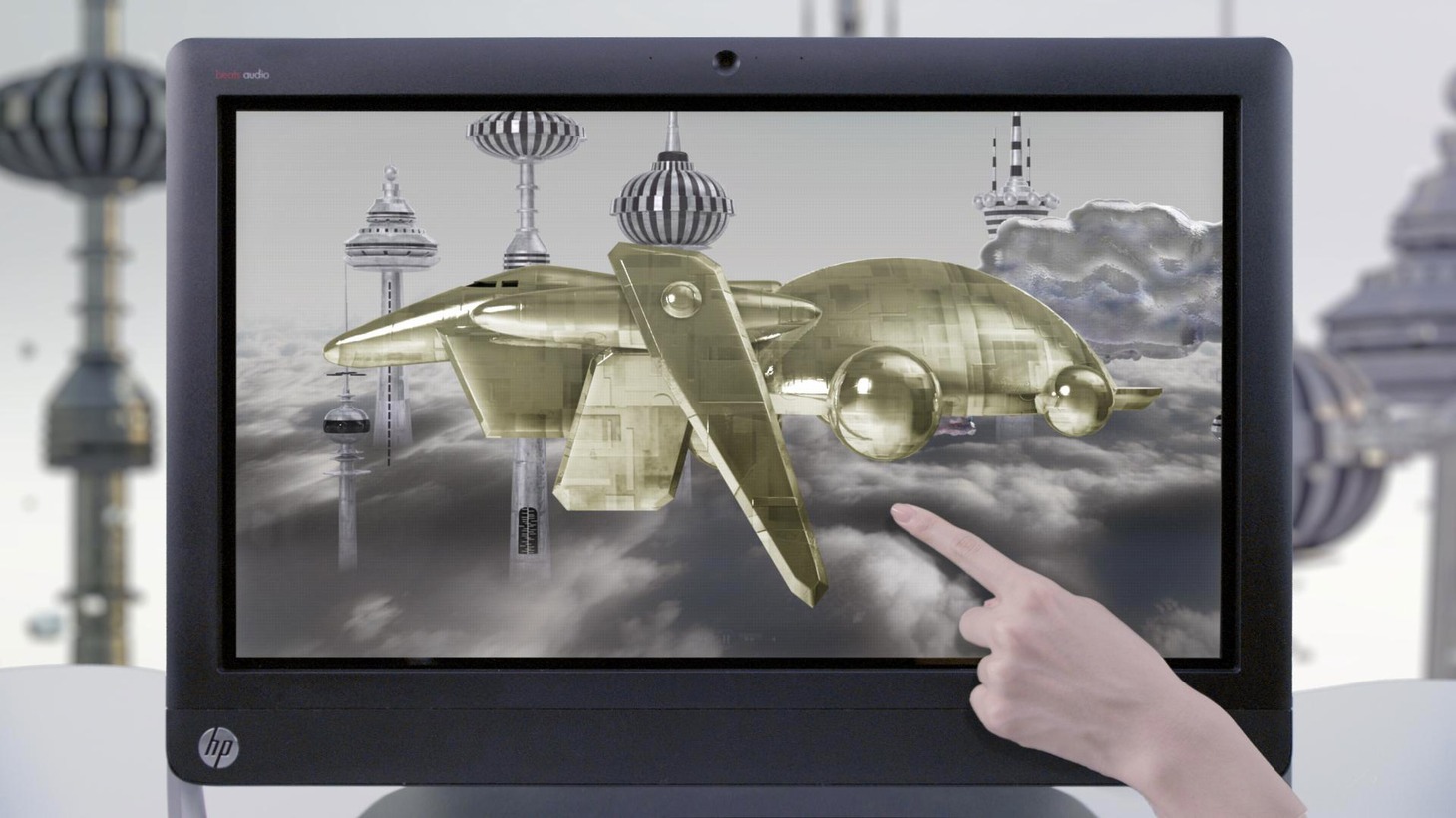 写真は「HPサポートエンジェルNEXT タッチ篇」の1シーン。