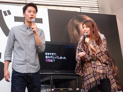 曽根由希江（写真右）とはんにゃの金田哲（写真左）