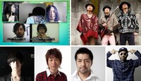 今回出演が発表されたアーティストたち。左上から時計回りで、サカナクション、So many tears、MACKA-CHIN申し訳Jr.、谷中敦、茂木欣一、川上洋平。
