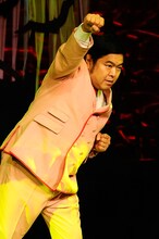 イベント前には高城れにのことを「レーニン」と呼んで怒られたダイノジ大地だが、最後の挨拶では「れに推し」を宣言（写真：釘野孝宏）。