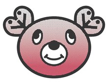 岡村靖幸の新マスコットキャラクター、ピーチベア。