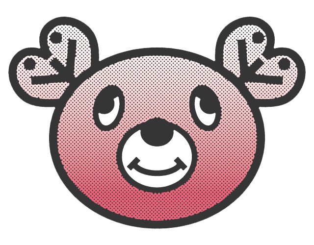 岡村靖幸の新マスコットキャラクター、ピーチベア。