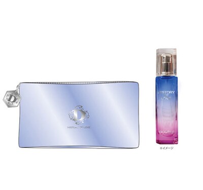 DOUBLEプロデュースの香水「HISTORY OF LOVE」。
