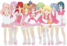 アニメ「AKB0048」より、主人公の「AKB0048」研究生9名のイメージイラスト。 (C)AKB0048製作委員会