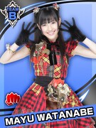 渡辺麻友のカード。 (C)AKS (C)GREE, Inc./Ateam Inc.