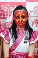 グレート・カナ。顔全体に「炎」の文字。