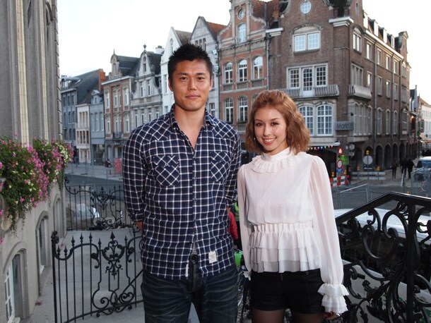 川島永嗣とBENI。