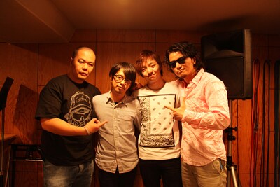写真左からHirOshima、後藤正文、三浦大知、KREVA。