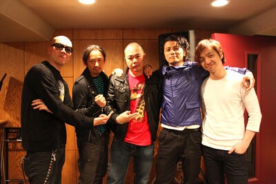 写真左から宇多丸、Mummy-D、HirOshima、KREVA、三浦大知。