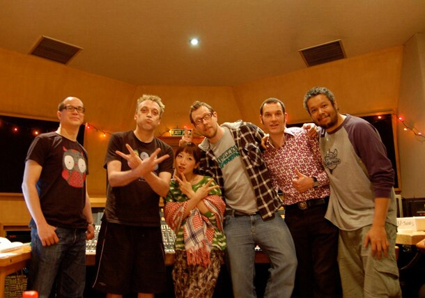 レコーディング時のSNUFFとたむらぱん。