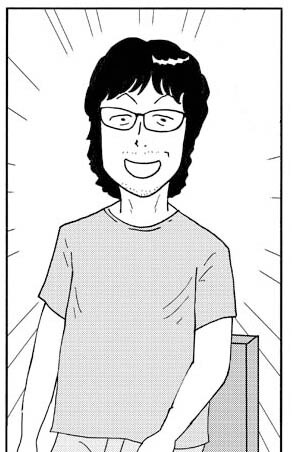 中川いさみの筆による浦沢直樹。