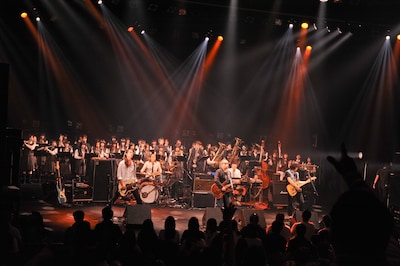 地元・桶川で桶川高等学校吹奏楽部と共演したGOING UNDER GROUND。