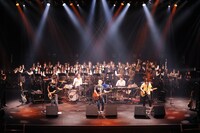 桶川高等学校吹奏楽部とのリハーサルの様子。