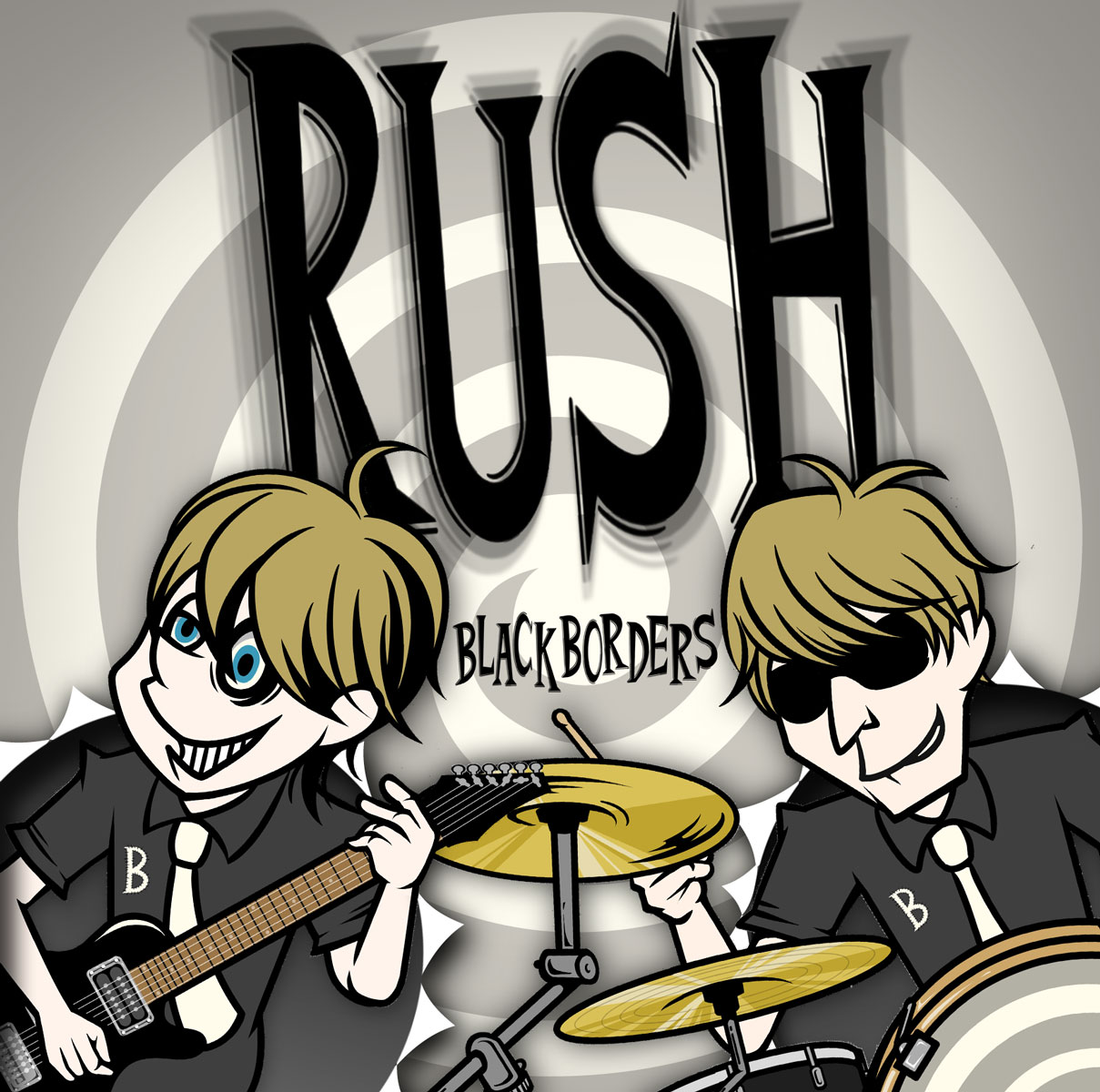 BLACK BORDERSミニアルバム「RUSH」ジャケット