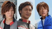 写真左からDAIGO、つるの剛士、杉浦太陽。 (C)2011「ウルトラマンサーガ」製作委員会