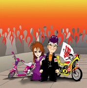 アルバム「ヤンキー・ロックス NON STOP MIX2」ジャケット裏面。