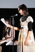 秦佐和子（SKE48チームKII）は「私の夢は声優になること。太くでも細くでもこの仕事に携わりたい。今日がその一歩になるようがんばる」と宣言。