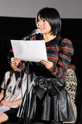 矢方美紀（SKE48チームKII）は「小さい頃から声優になりたくて、そして物真似が好きで自分の声を変えて遊んでいた。今日は自分の声を使って、アニメの声優に採用されるようがんばりたい」とアピール。