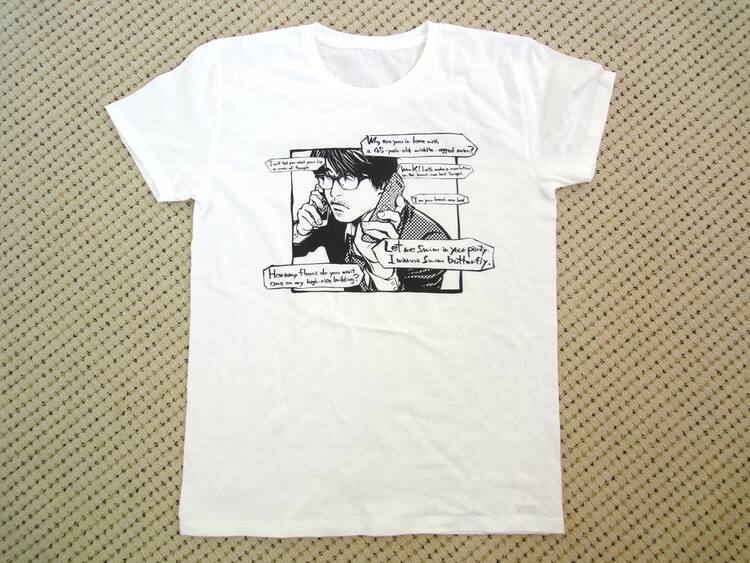 大根×ミツロウが「岡村ちゃんのモテキ」描いた新作Tシャツ - 音楽ナタリー