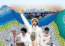 2011年9月に約2年ぶりのニューアルバム「I Believed The Future」を発表したGOMA & THE JUNGLE RHYTHM SECTION。右から2番目がGOMA。