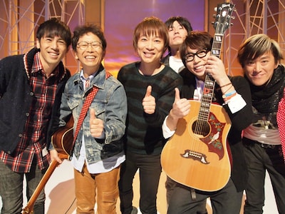 スタジオライブ収録時の南こうせつ、JUN SKY WALKER(S)、高橋優。