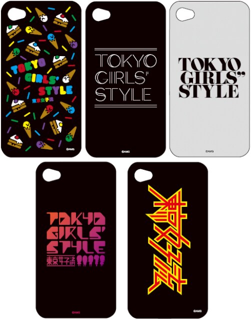 5種類のデザインが用意された2.5D STORE×東京女子流 iPhoneケース。