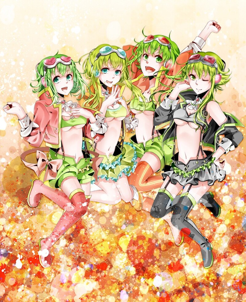 コンピレーションアルバム「Happy Party☆彡 -VOCALOID3 Megpoid (GUMI)-」ジャケット