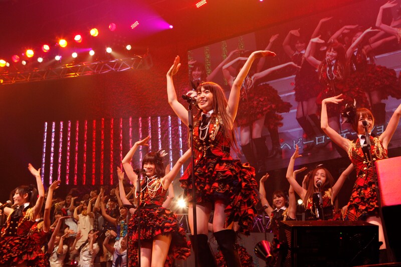 写真は1月22日に行われたライブイベント「AKB48リクエストアワー セットリストベスト100 2012」の様子。