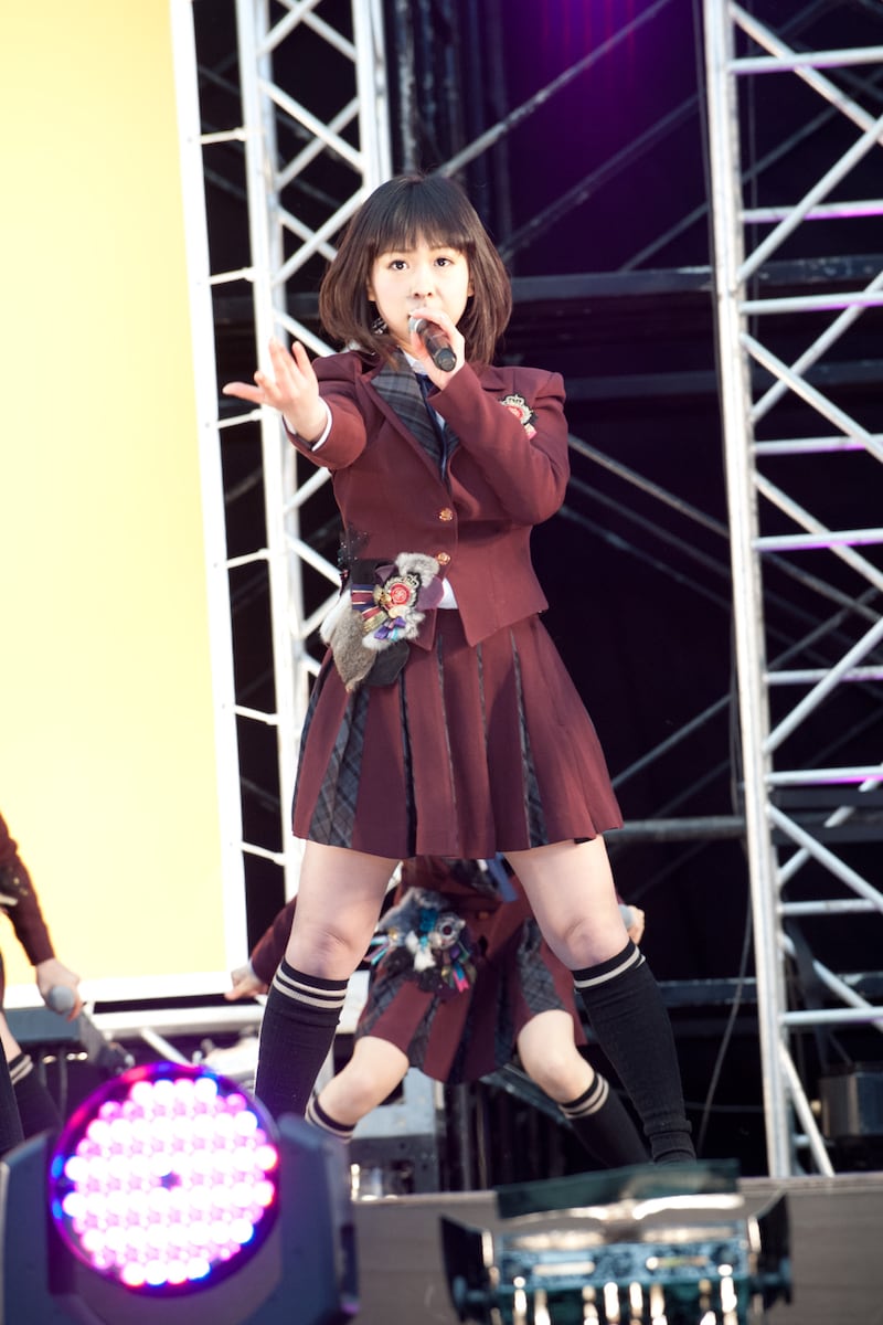 平松可奈子(写真は1月29日に埼玉・西武ドームで行われたシングル「片想いFinally」握手会イベントより)