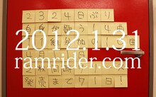 本日1月31日に更新された、RAM RIDERオフィシャルサイトのトップページ。