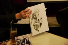 逹瑯が披露した5時間がかりの「妖狐×僕 SS」イラスト。