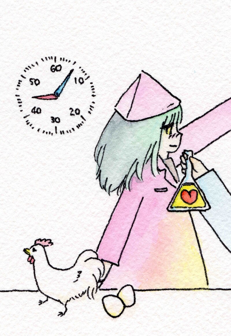 やくしまるえつこが描いた「アオハル "sweet"」背表紙イラスト。