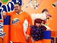 曙太郎ときゃりーぱみゅぱみゅ。