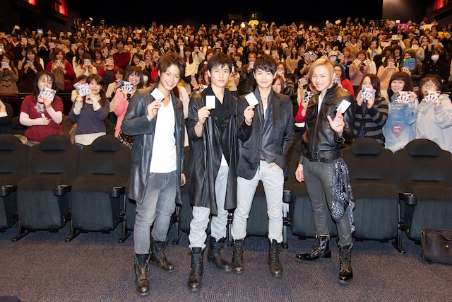 「JOKER」発売記念イベントの様子。写真左から五十嵐隼士、堀井新太、瀬戸康史、荒木宏文。