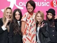 トーク収録時のSCANDALと浅尾美和。