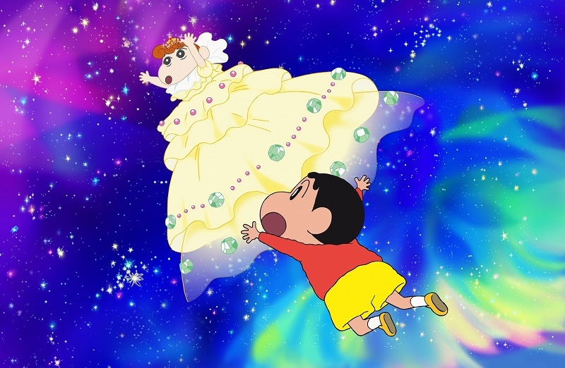 「映画クレヨンしんちゃん 嵐を呼ぶ！オラと宇宙のプリンセス」メインビジュアル (C)臼井儀人/双葉社・シンエイ・テレビ朝日・ADK (C)臼井儀人/双葉社・シンエイ・テレビ朝日・ADK 2012