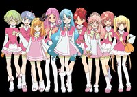 アニメ「AKB0048」の主軸となる研究生メンバー9人。 (C) AKB0048製作委員会