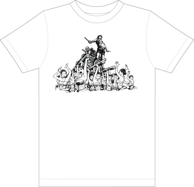 「東北太平洋沖地震救援活動支援チャリティーTシャツ」デザイン
