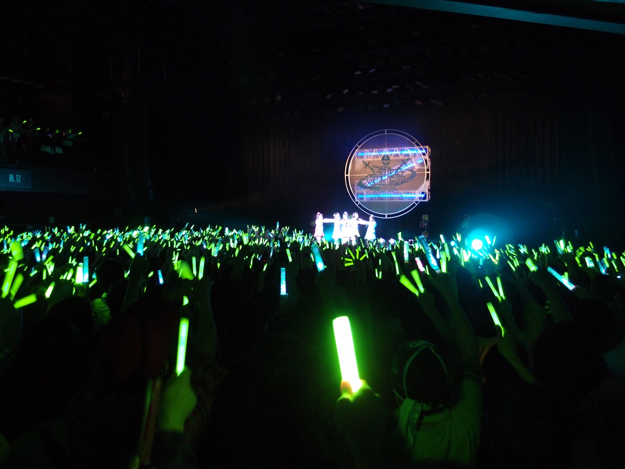 有安杏果のイメージカラー、緑一色となった横浜BLITZの客席。