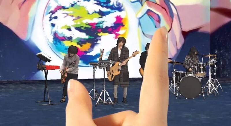 「触れるミュージックビデオ『マルチ・ビュー・オーケストラ』」の操作例。