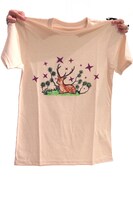 「きらっとT エスペラールとエスペランサ（『待つ』と『希望』）ベージュ」前身頃。