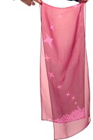 シフォンのスカーフ（えんじ）