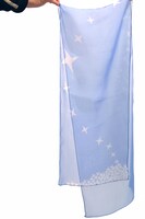 シフォンのスカーフ（みずいろ）