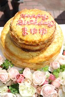 サプライズで用意されたバースデーケーキ。