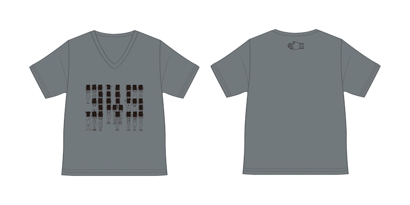 345 Tシャツ（Vネック）