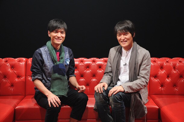 「ゲストとゲスト」より森山直太朗（写真左）と千原ジュニア（右）。
